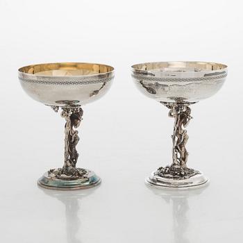Dessertskålar, 10 st, sterling silver, Spanien, 1900-talets mitt.