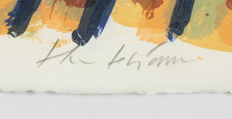 Theo Tobiasse, lithograph in colours, signed 149/180.