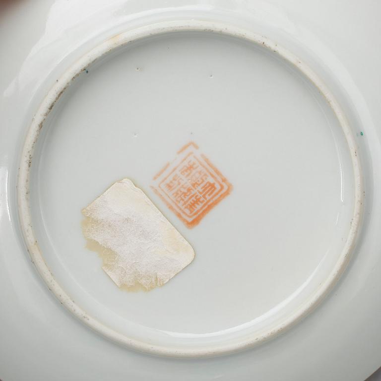 SKÅLAR, 8 delar, porslin, Kina 1800-tal.