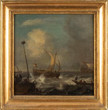 Ludolf Bakhuizen, circle of, oil on panel.