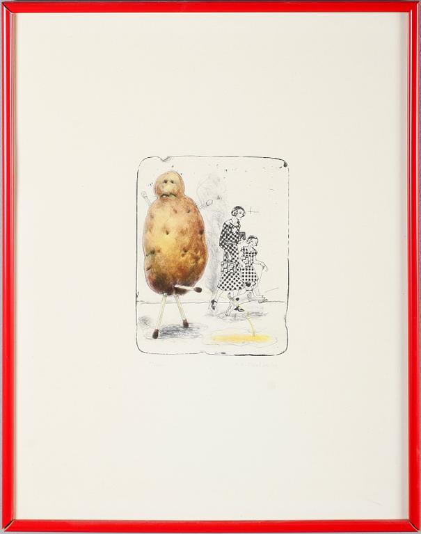 PÄR GUNNAR THELANDER, färglitografi, signerad, numrerad 84/150.