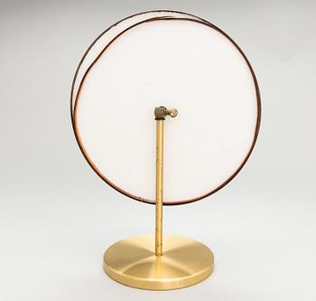 Nils Troed Nilson, A polished brass table mirror, Glas Mäster Markaryd, Sweden.