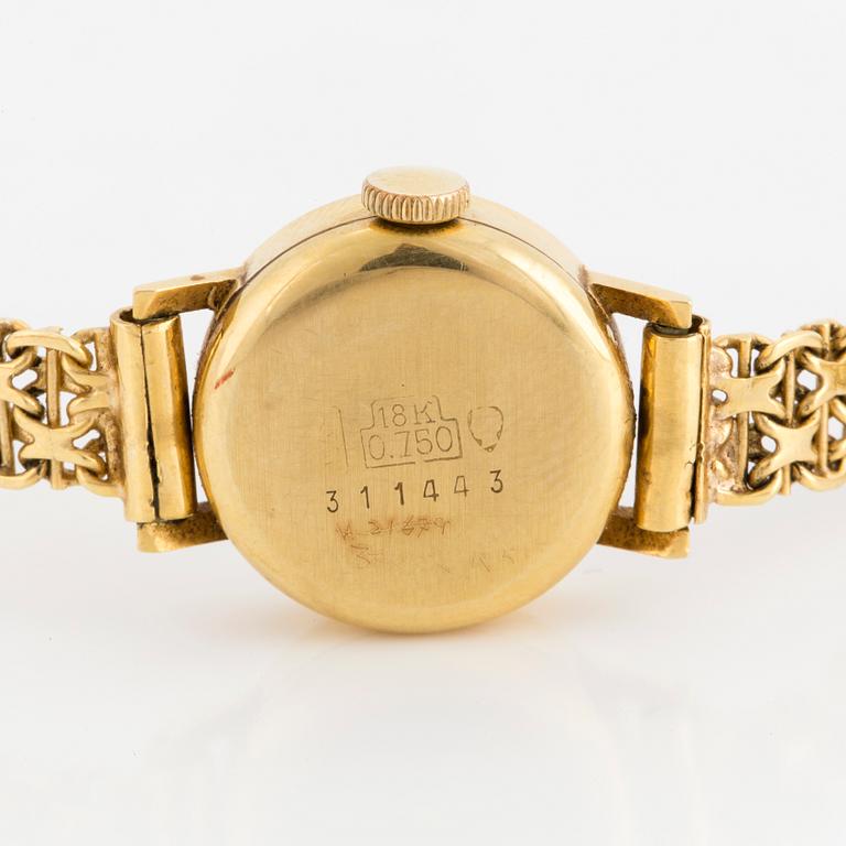 Ladies watch, Belinda, 18K gold.