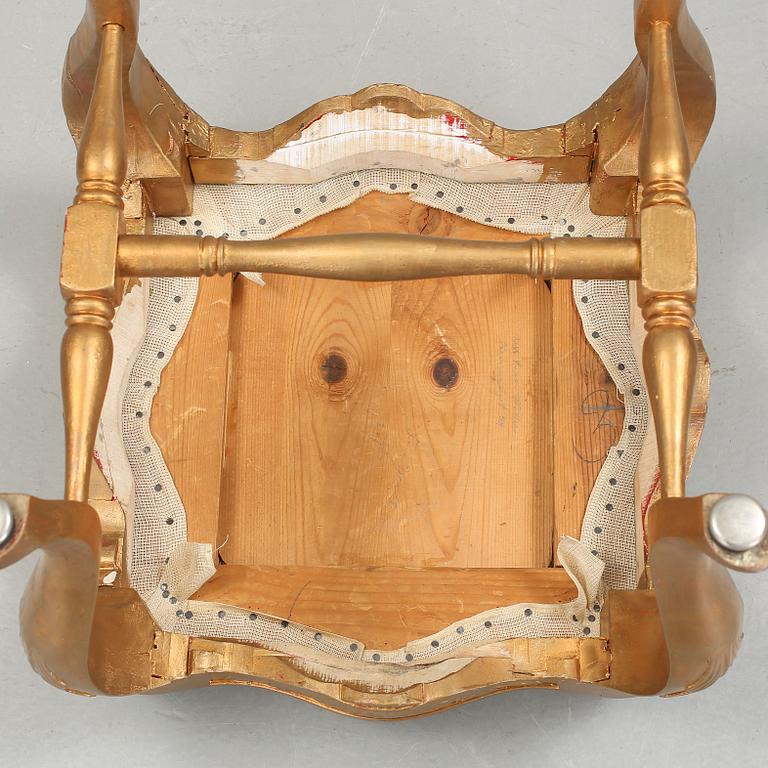 TABURETT, rokokostil, 1900-talets första hälft.