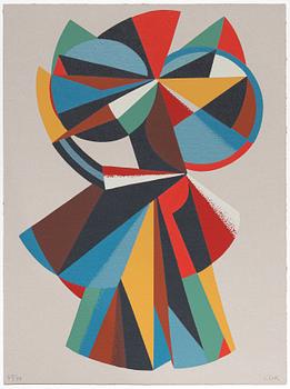 C Göran Karlsson, "Figurer", mapp med sex serigrafier.