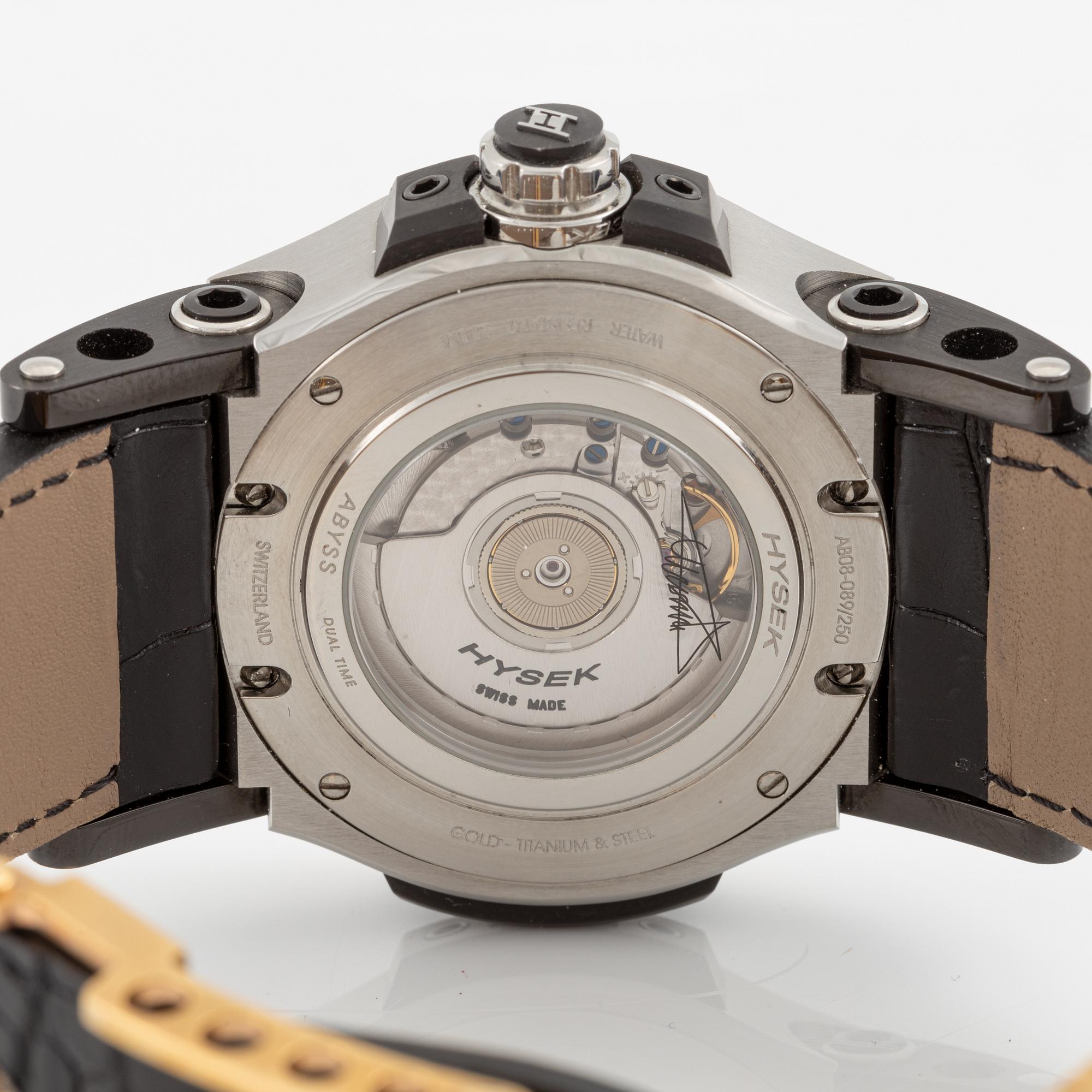 Jorg Hysek, Gondwana, Abyss Dual Time, wristwatch, 44 mm.