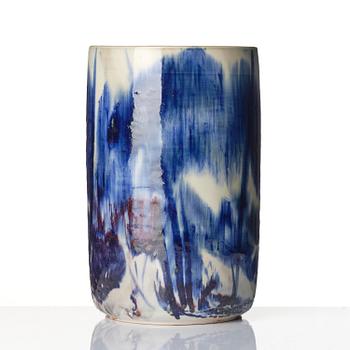 Carl-Harry Stålhane, a stoneware vase, Designhuset, Lidköping 1985.