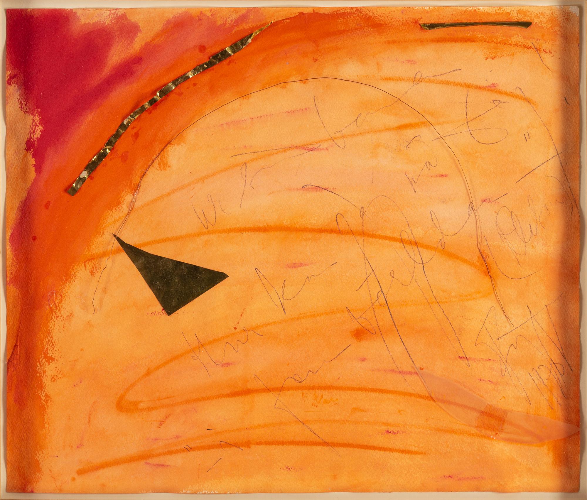 EDDIE FIGGE, mixed media, signed and dated 1970.