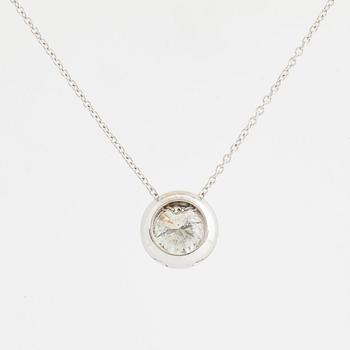 Brilliant-cut diamond neckace, 1,02 ct.