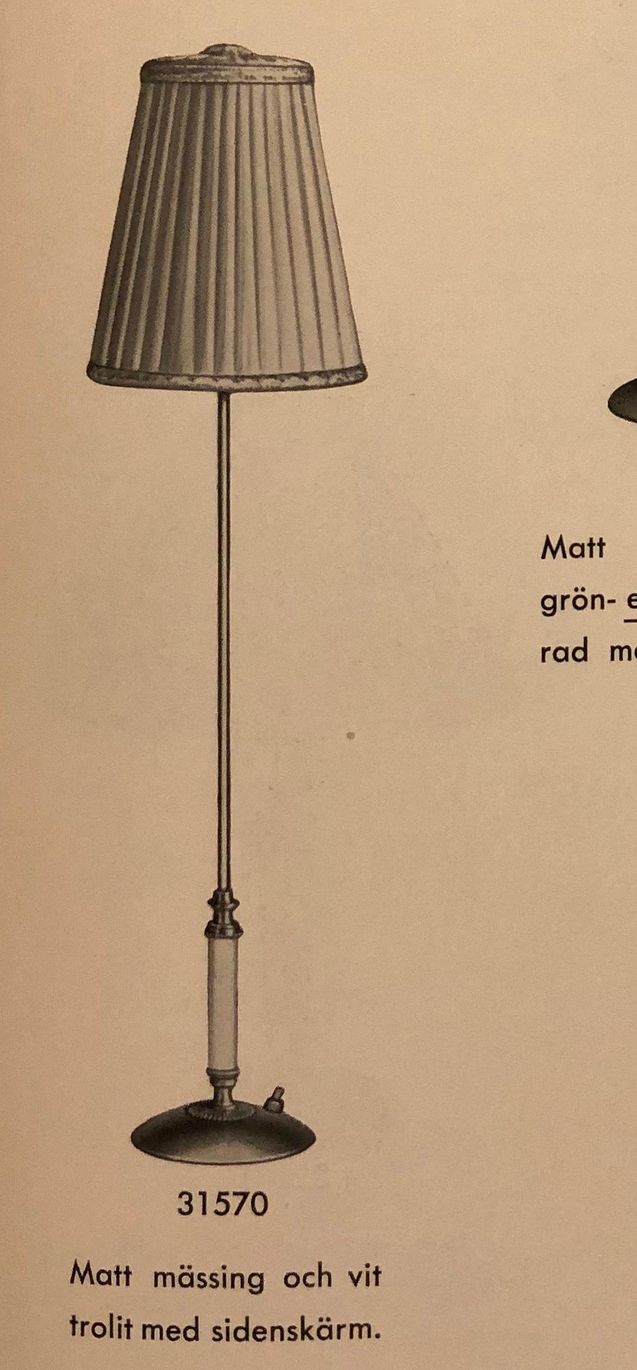 Bertil Brisborg, a pair of table lamps model "31570", Nordiska Kompaniet, 1940s-50s.