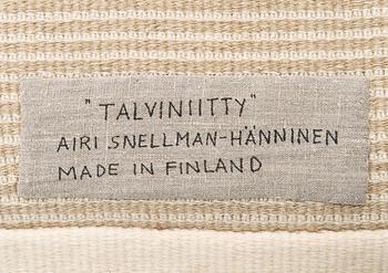 Airi Snellman-Hänninen, a rug signed Airi Snellman-Hänninen.