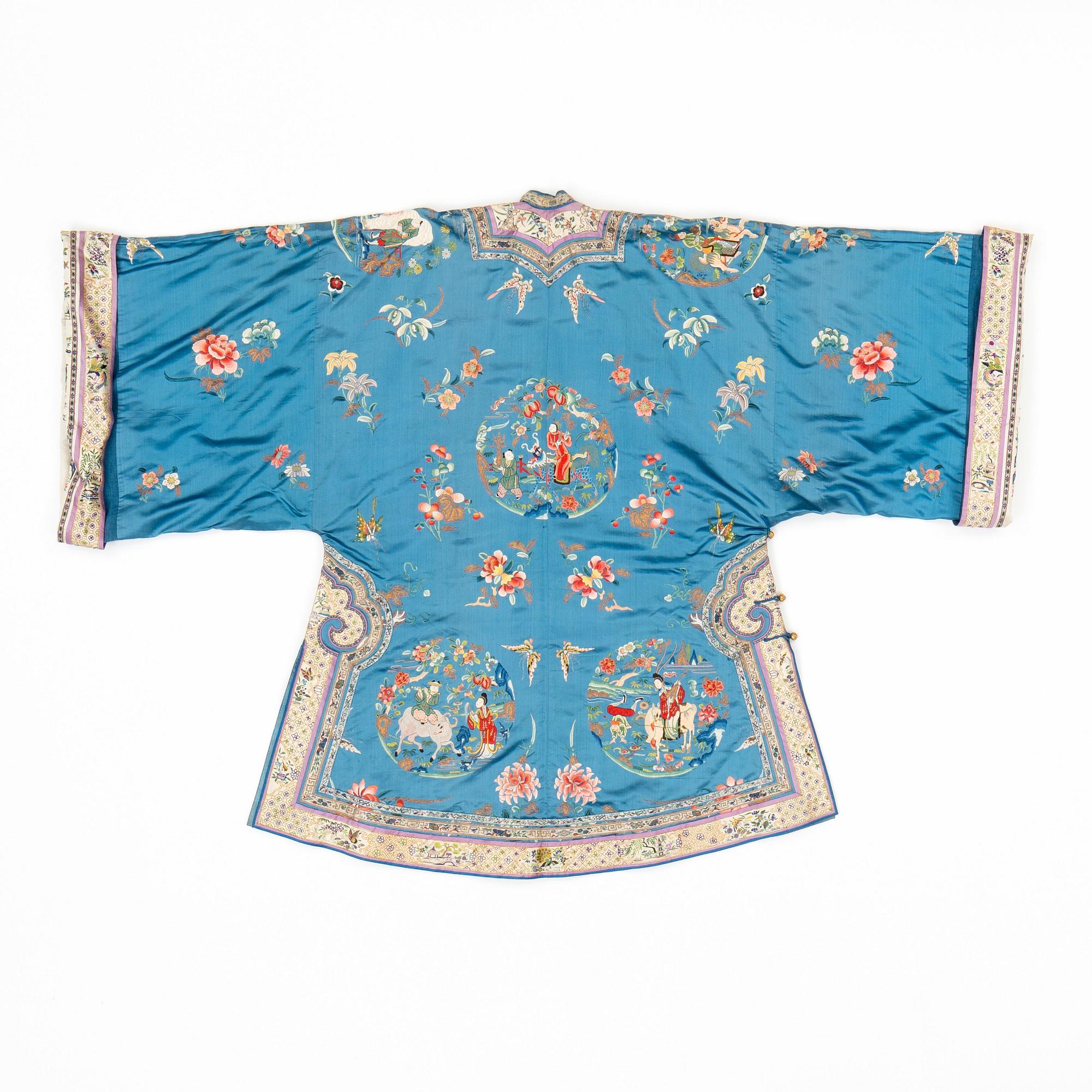 A Chinese embroidered robe, early 20th Century.