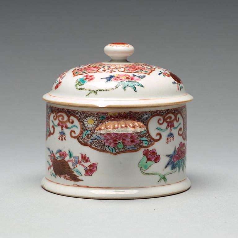 A famille rose tureen with cover, Qing dynasty, Yongzheng (1723-35).