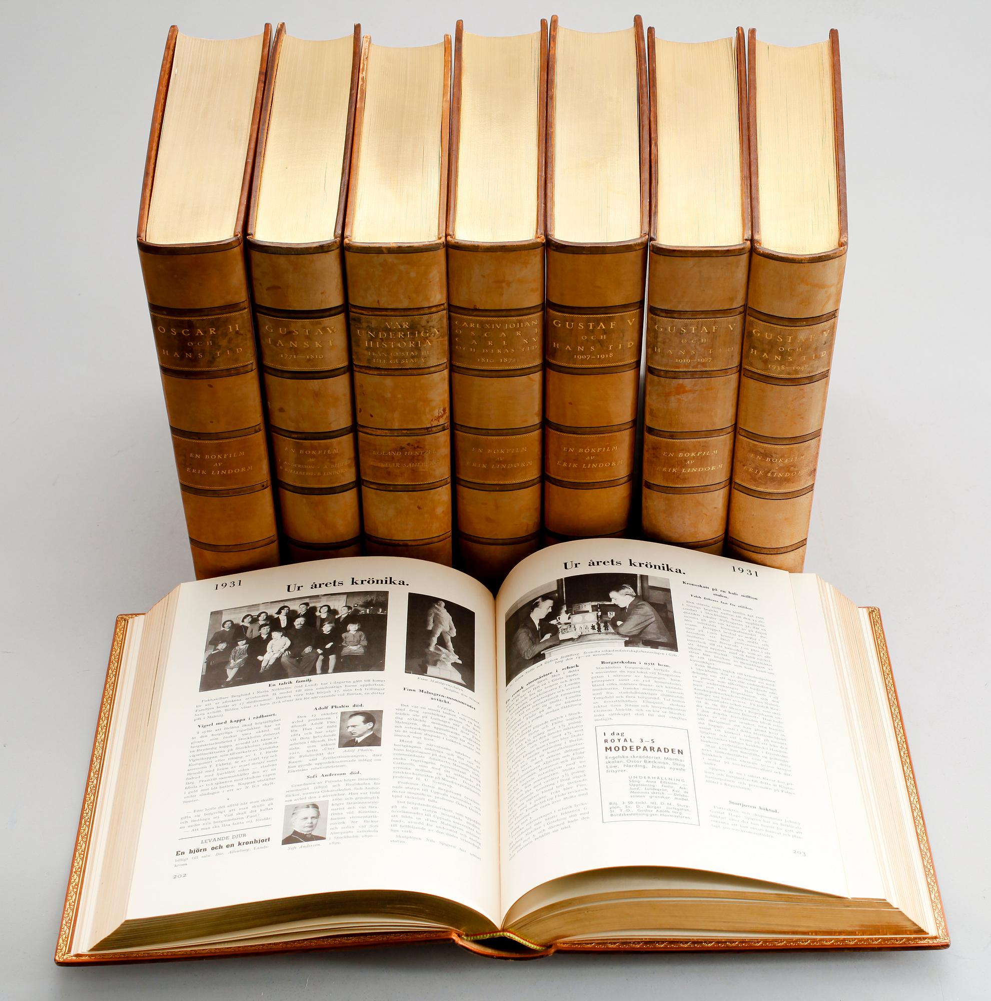 BÖCKER, 8 vol, biografier, bla om Oscar II.