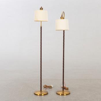 EINAR BÄCKSTRÖM, two  floor lamps mid 20th century.