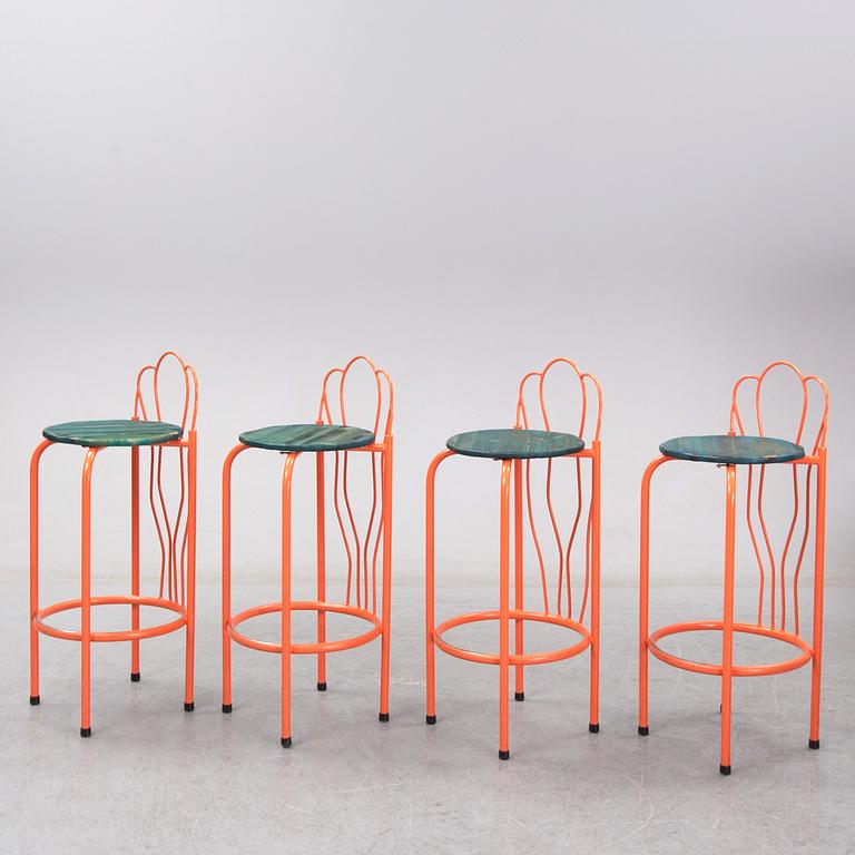 Kristoffer Sundin, Fredrik Paulsen och Simon Klenell, a set of four bar stools.