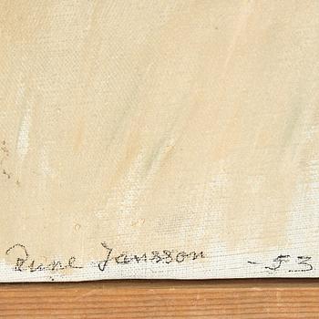 Rune Jansson, oil on canvas, signed and dated -53.