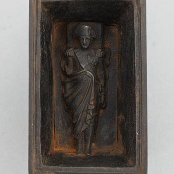 A cast iron inkwell in the form of the sarcophagus of Napoleon, Königliche Preußische Eisengießerei, Berlin, ca. 1815-20.