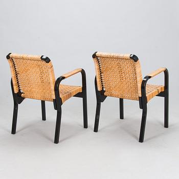 Alvar Aalto, nojatuoleja, 6 kpl, malli 45, Artek 1970-luku.