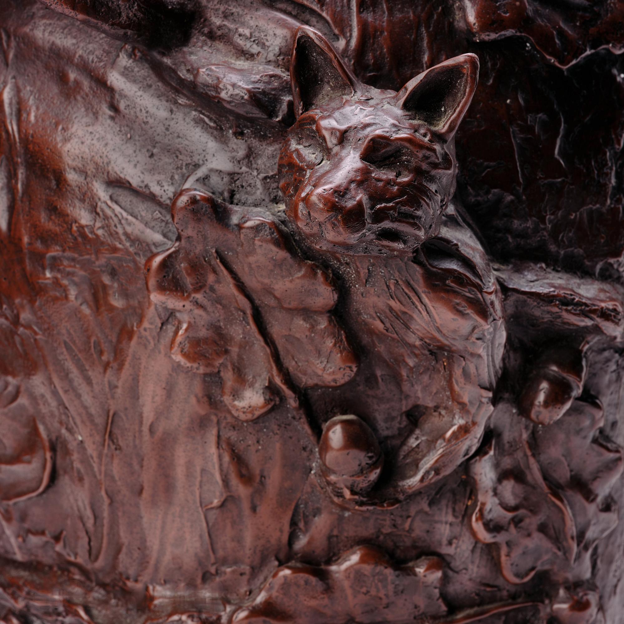 Ernst Billgren, a pair of patinated bronze jardinières, "I trädkronan", 2002, ed 9/100 and 10/100.