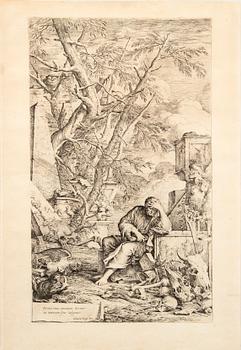 Salvator Rosa, 'Demokritos mediterar', 1652.