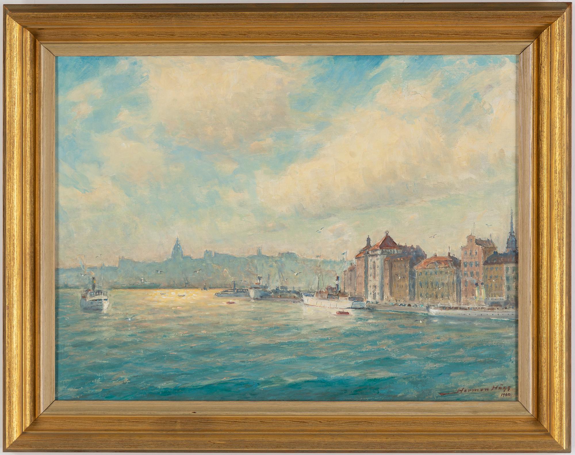 HERMAN HÄGG, oil on canvas, signed and dated 1960.