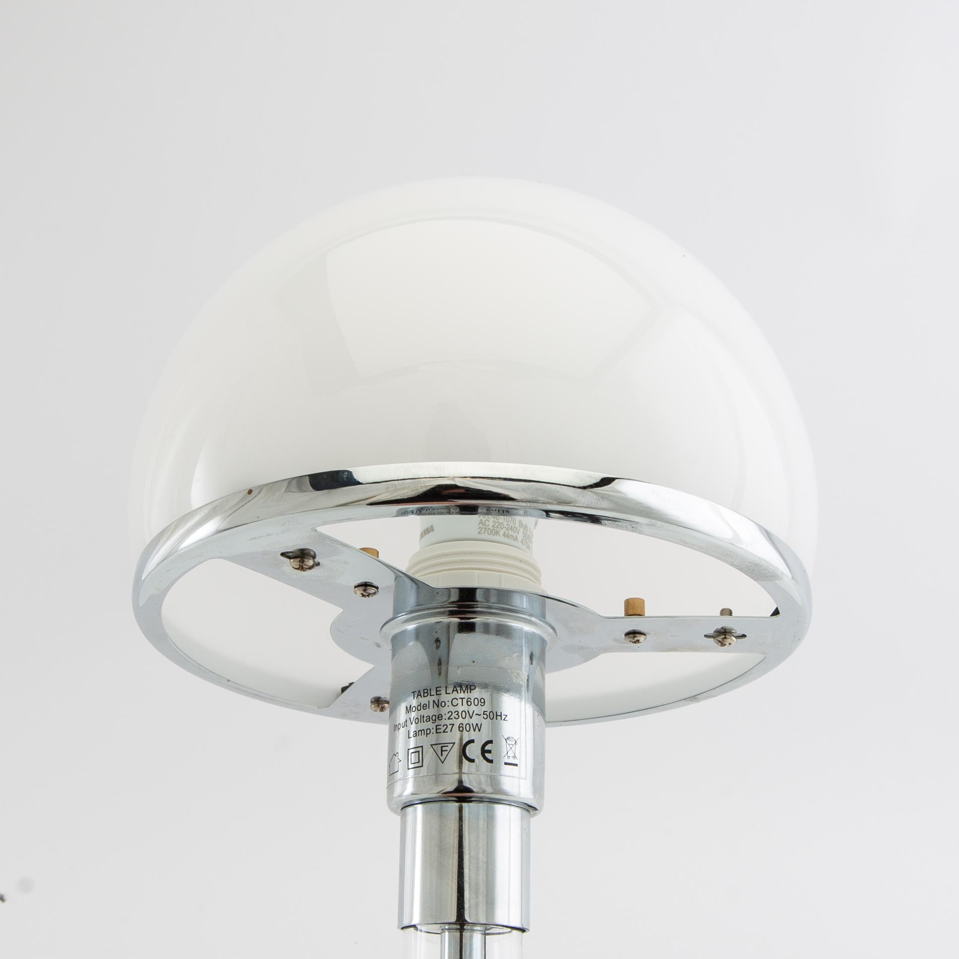 Wilhelm Wagenfeld, table lamp "WG24" for Tecno Lumen Germany late 20th/21st century.