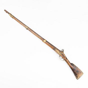 A Swedish dragoon flintlock rifle, model 1778.