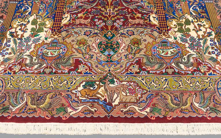 A carpet, Kashmar, 302 x 201 cm.