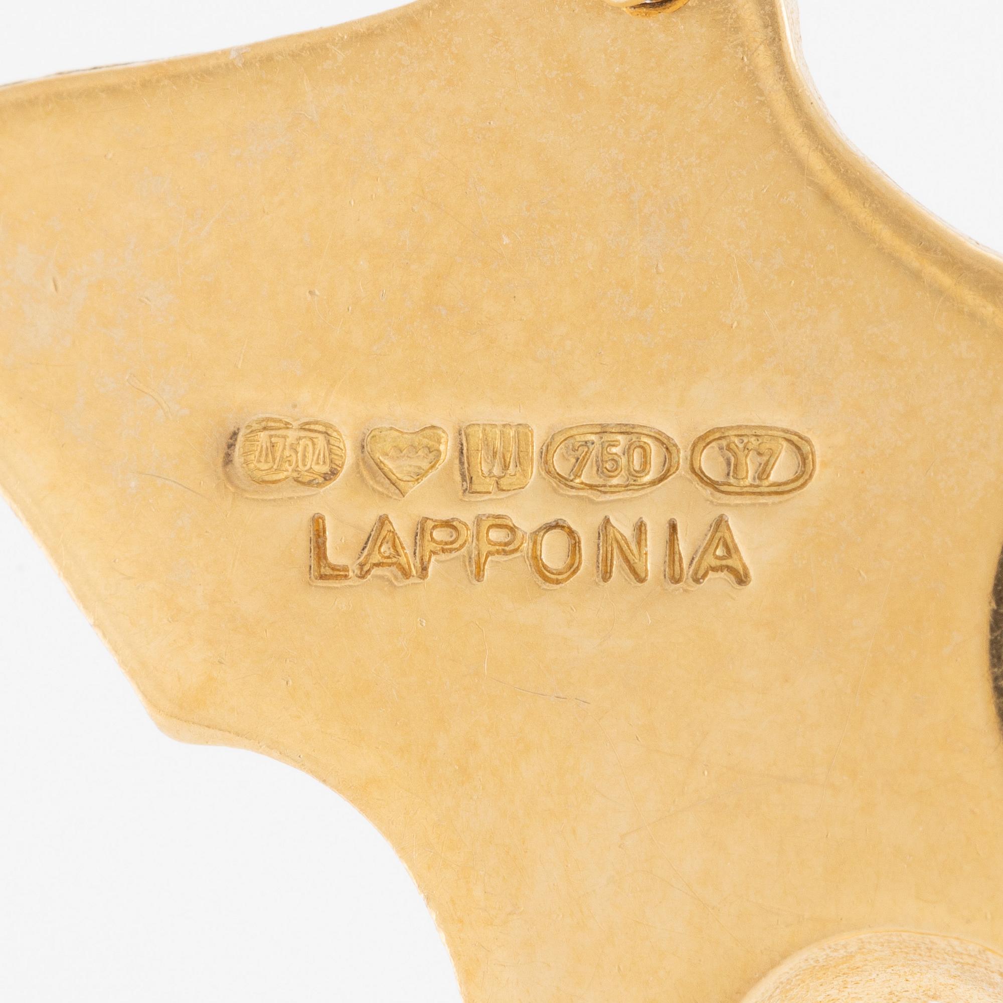 Björn Weckström, a necklace 18K gold with copper ore, for Lapponia, Finland 1976.