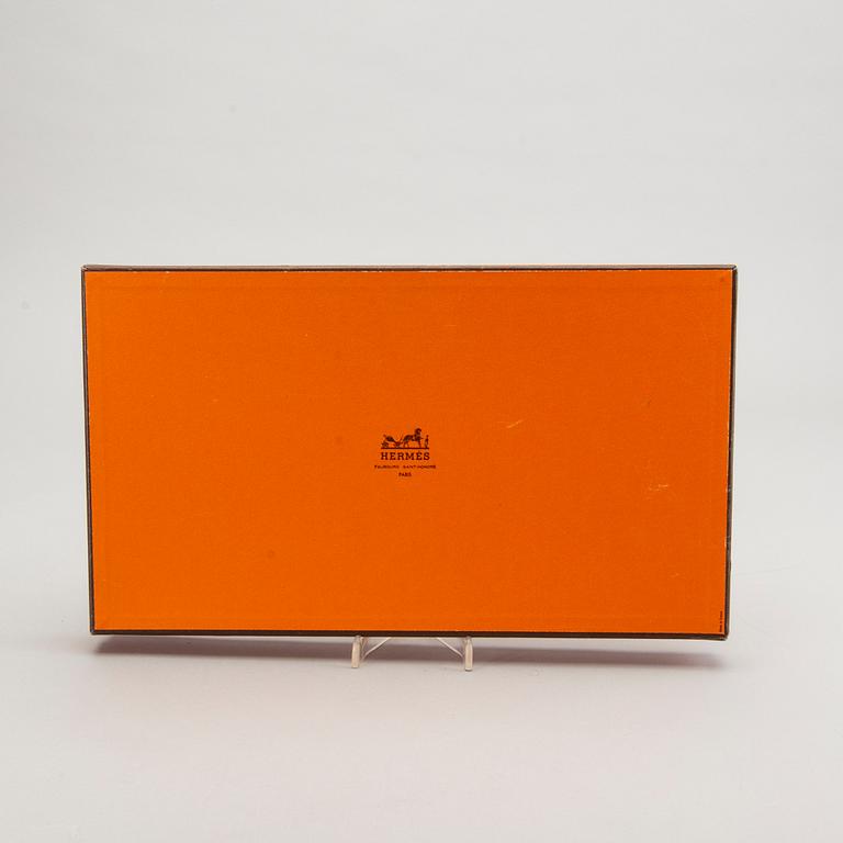 An Hermès silk scarf ""Caraïbes"" by Christiane Vauzelles.