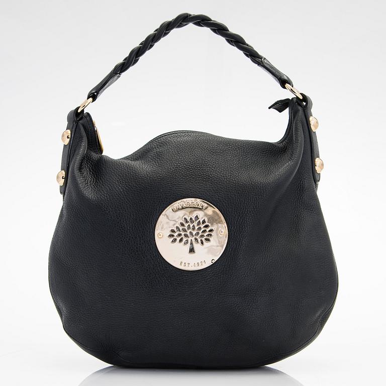 Mulberry, a black leather 'Daria' hobo bag.