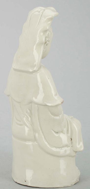 SKULPTUR, blanc de chine, Kina, Qingdynastin 1800-talets slut.