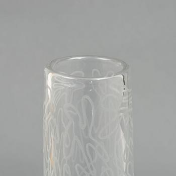 Martti Rytkönen, a glass vase, Orrefors Expo, 2000.