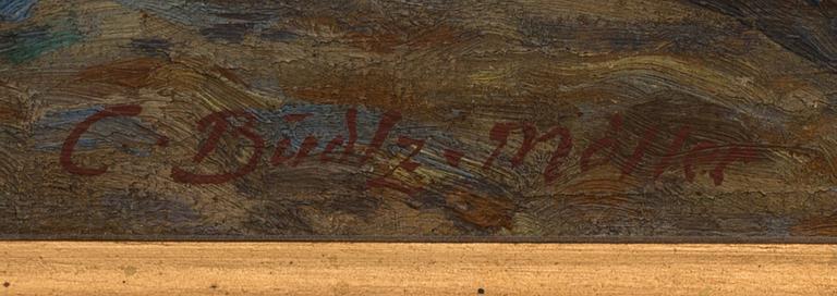 CARL BUDTZ-MØLLER, OLJA PÅ DUK, signerad.