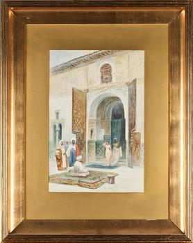 Frans Wilhelm Odelmark · FRANS WILHELM ODELMARK, akvarell, signerad.