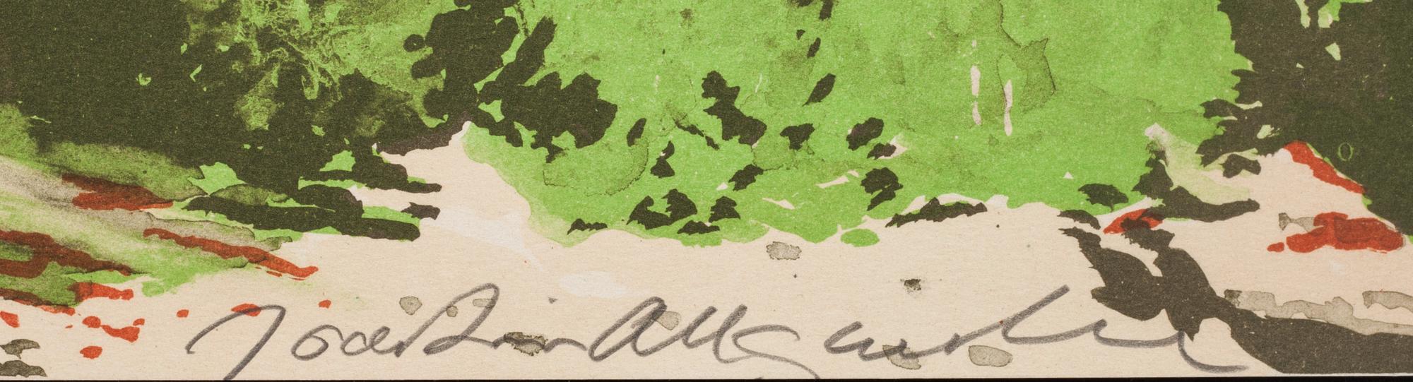 JOAKIM ALLGULANDER, färglitografi. Numrerad 64/230/.