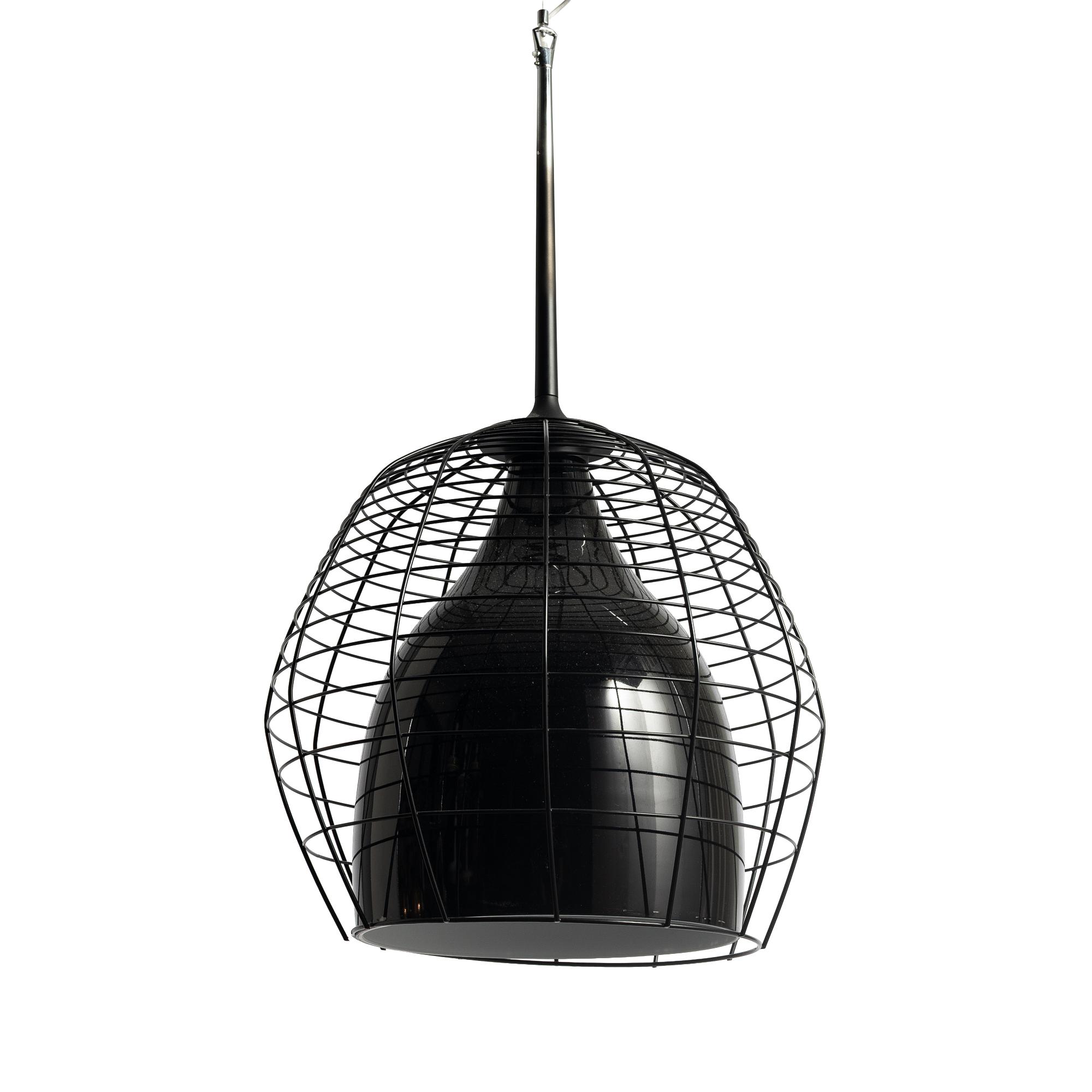 Lodes, three, 'Diesel Cage Pendant lamps', contemporary.