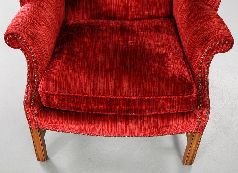 An armchair with a footrest, second half of the 20th century.