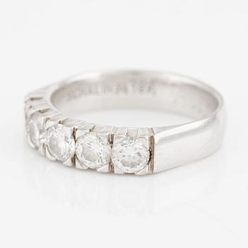 Ring, Schalins, half eternity, 18K white gold with brilliant-cut diamonds totalling approximately 1 ct.