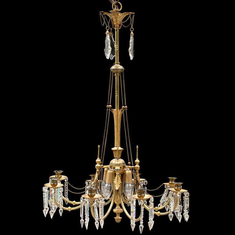 Ljuskrona, sent 1800-tal.