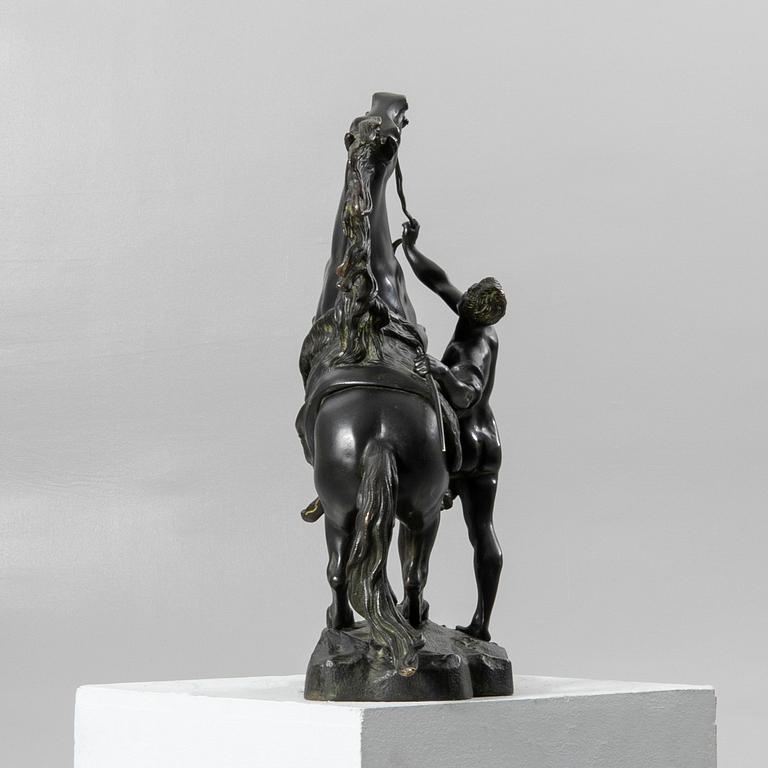 Guilliaume Coustou, after, skulptur, brons, "Chevaux de Marly".