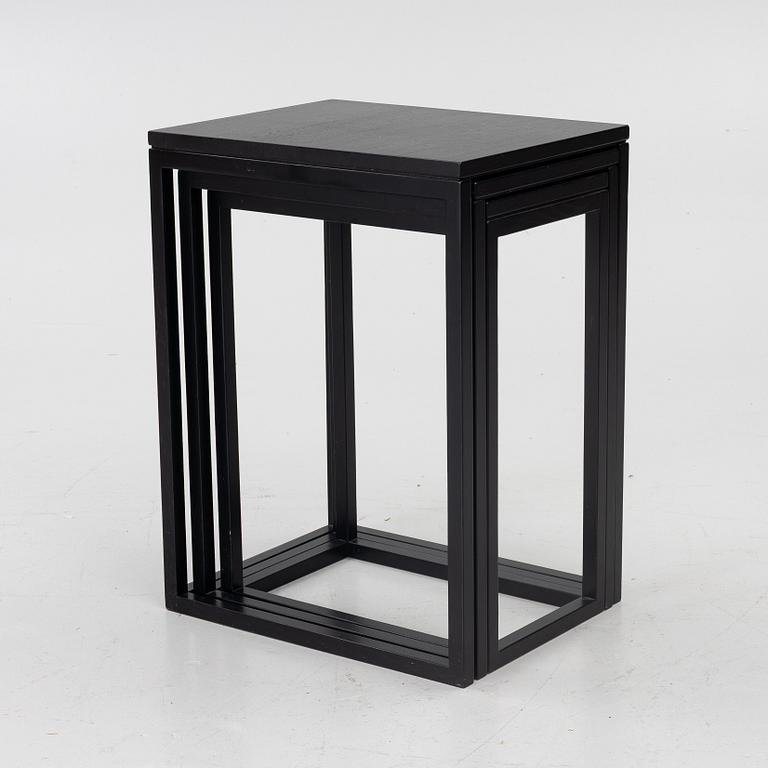 Ulla Christiansson, nesting tables, “Trio”, Karl Andersson och Söner, Huskvarna.