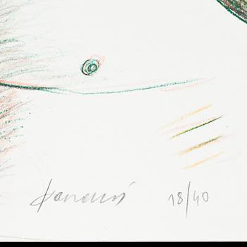 ALEXANDRE FASSIANOS, färglitografi, sign o numr 18/40.