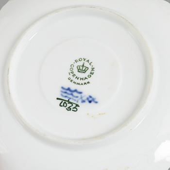 Royal Copenhagen, 21 pieces of "Blue Fluted" porcelain, Denmark, 20th century.