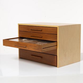 Guldsmedsaktiebolaget (GAB), GAB, cutlery set silver, in case, model 'Vängåva', Stockholm 1964-66 (87 pieces).