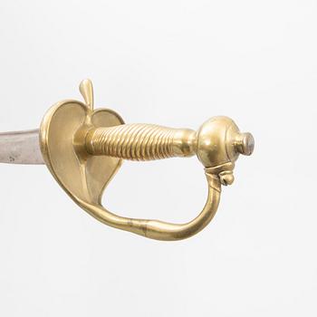 Huggare 2 st, svenska, m/1856 med baljor.