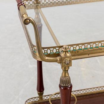 A brass serving trolley, 1960s / 70s.