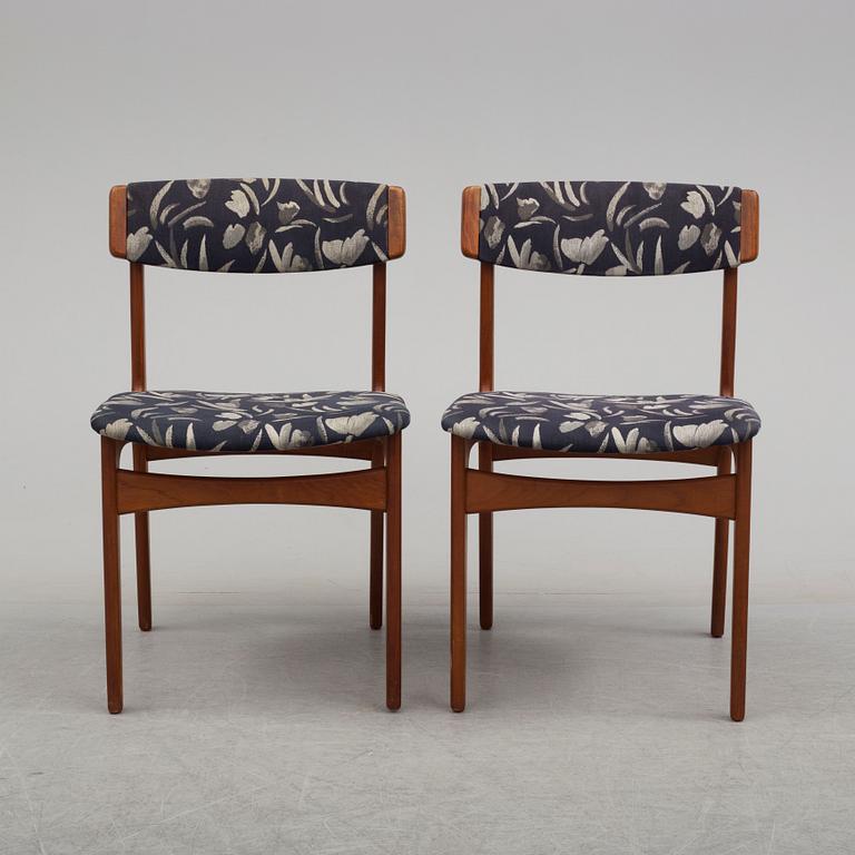 STOLAR, 5 st, Thorsø Stole- och Møbelfabrik, Danmark, 1900-talets andra hälft.