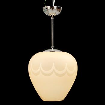 TAKLAMPOR, 3 st, Pukebergs Glasbruk, 1900-talets första hälft.